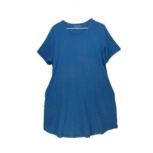 Universal Standard Dress‎ Size S (14/16) Halie T—Shirt Teal Short Sleeve Womens